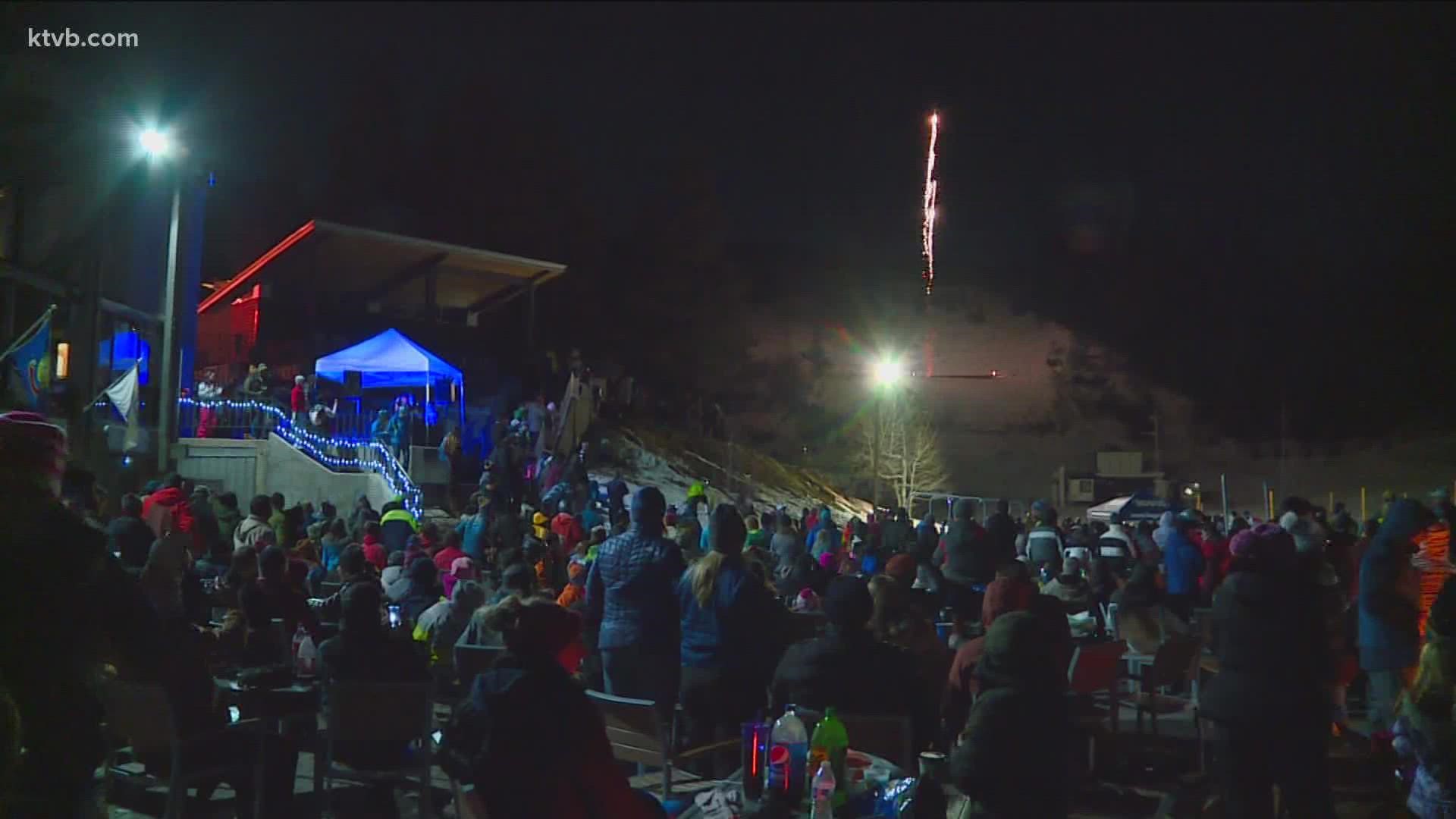 Organizers say the fireworks and parade typically draws a large crowd of non-skiers who may not be prepared to spend long periods of time out in the cold.