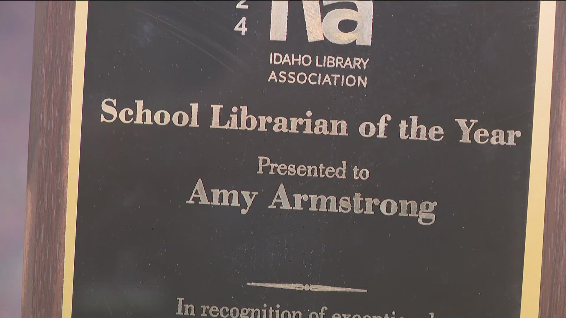 After 24 years in education, Amy Armstrong was recognized with the award for all her hard work and effort.