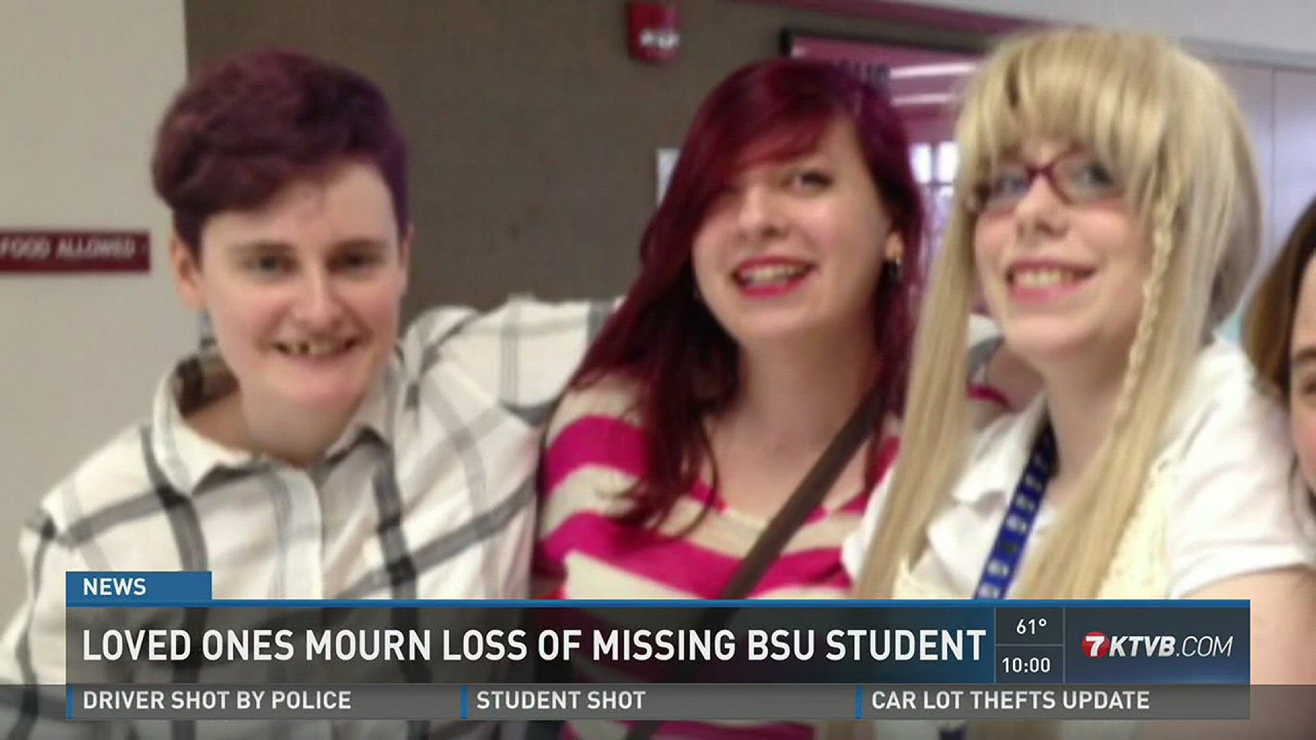 Loved ones mourn loss of missing BSU student.