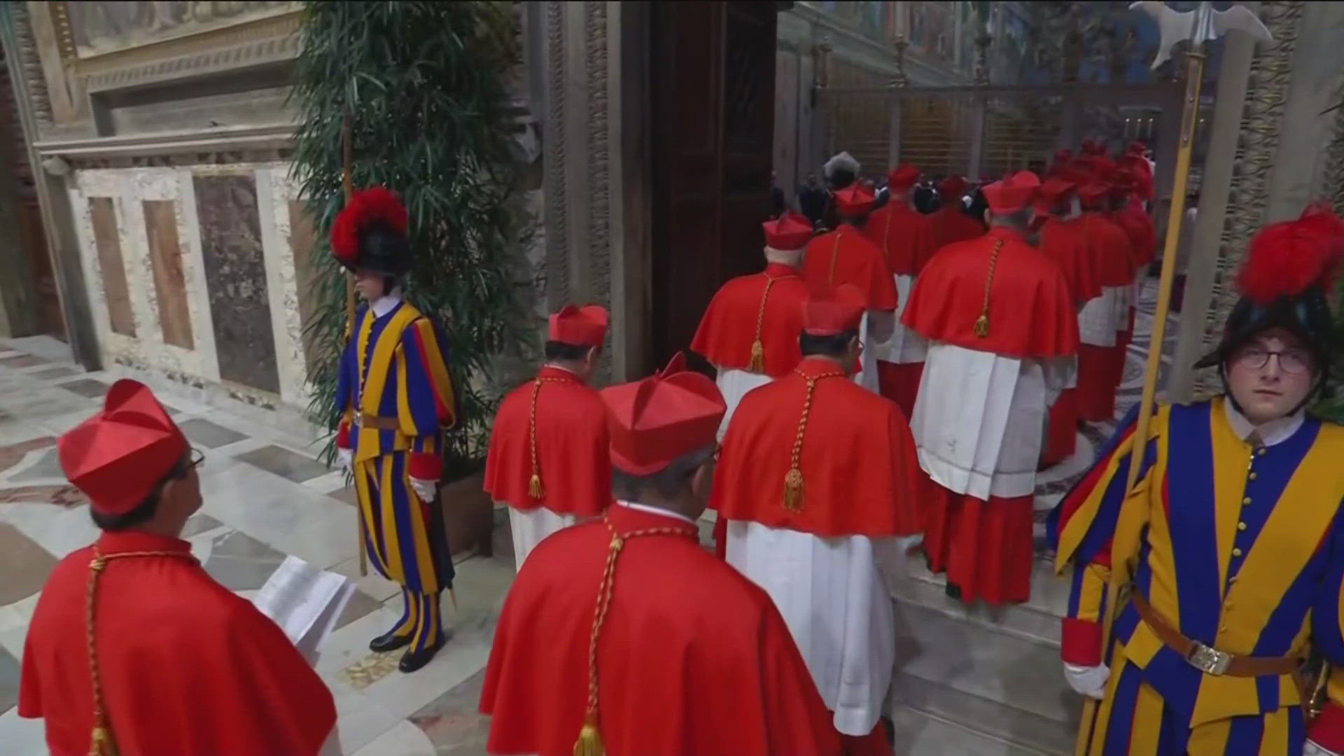If black smoke is visible, no pope has been selected. If there is white smoke, the Catholic Church has a new pope.