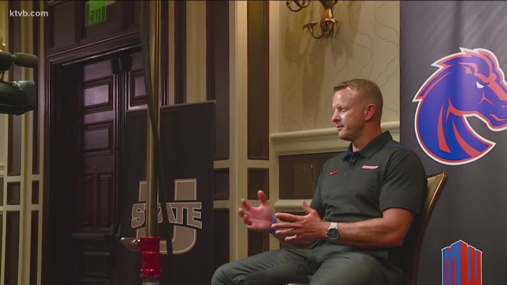 Jay Tust and Will Hall are in Las Vegas and caught up with BSU head coach Bryan Harsin.