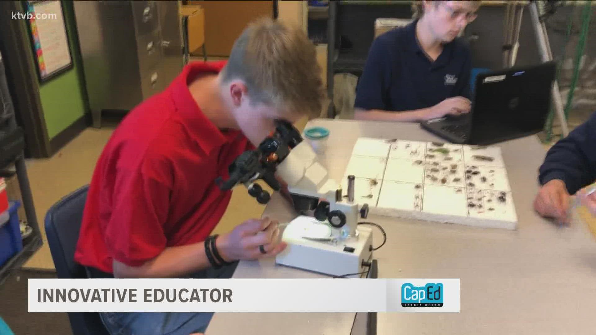 Students collected and logged 87 separate species for their entomology class.