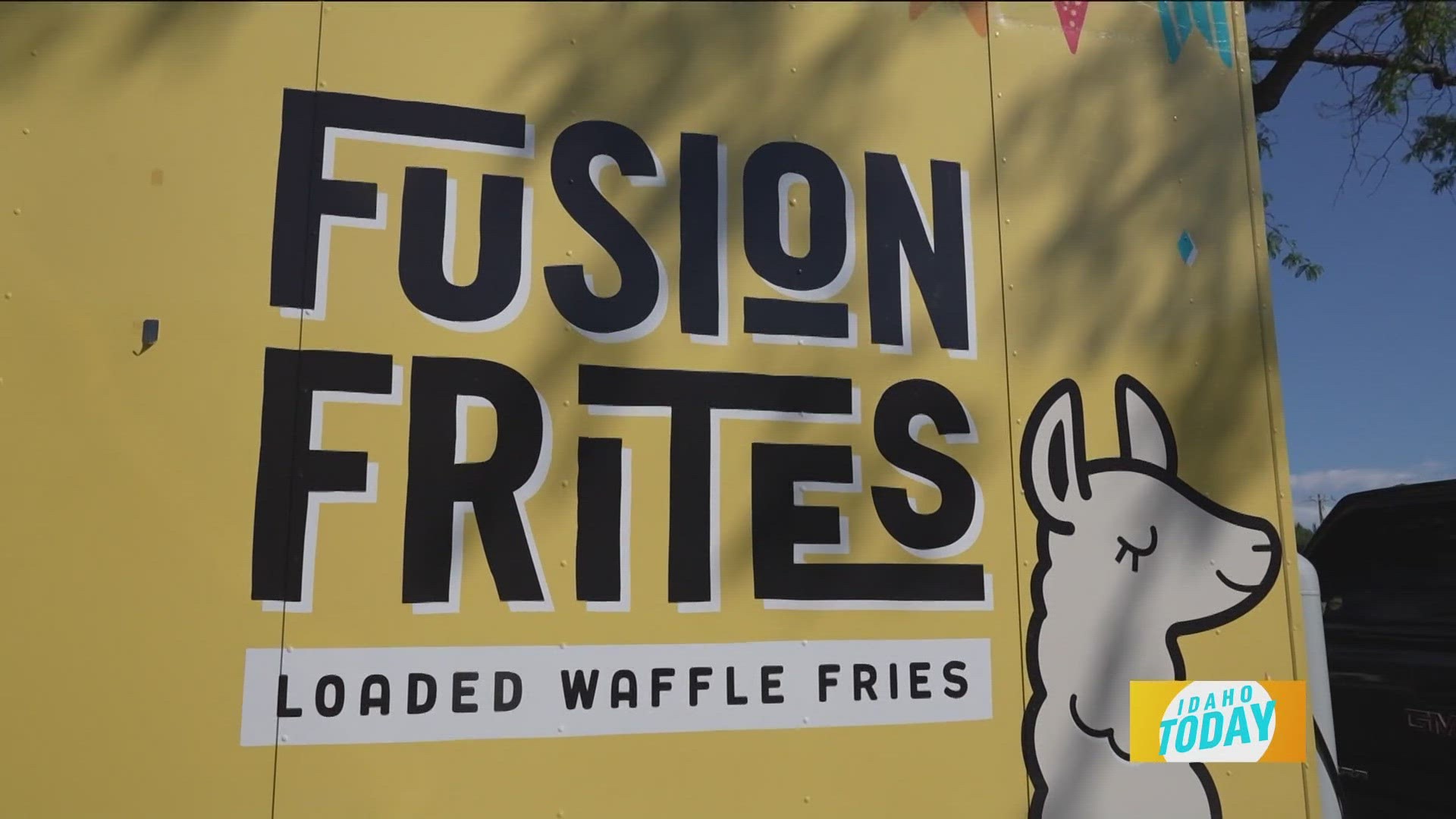 Dean and Christine Hummer, co-owners of Fusion Frites stopped by to serve up lunch, Fusion Frites specializes in loaded waffle fries in the Treasure Valley.
