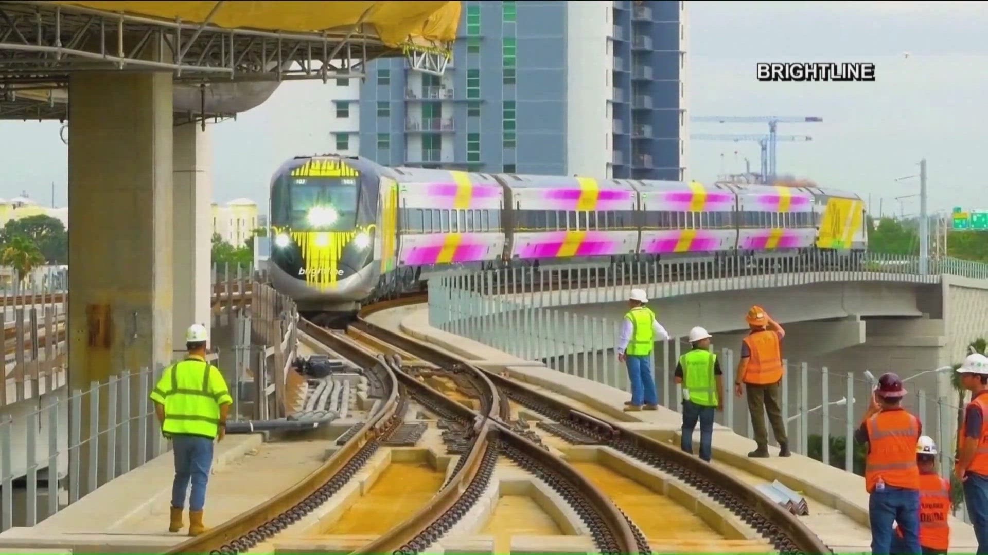 The goal is to have trains operating in time for the Summer Olympics in Los Angeles in 2028.
