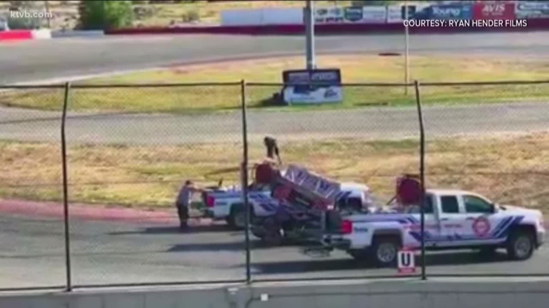 Treasure Valley race car driver upset after emergency response in fiery