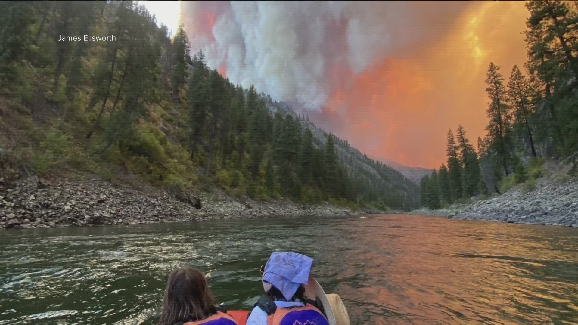 A firestorm on July 30th took many people by surprise, including the guests and guides of a Middle Fork River Expeditions trip.