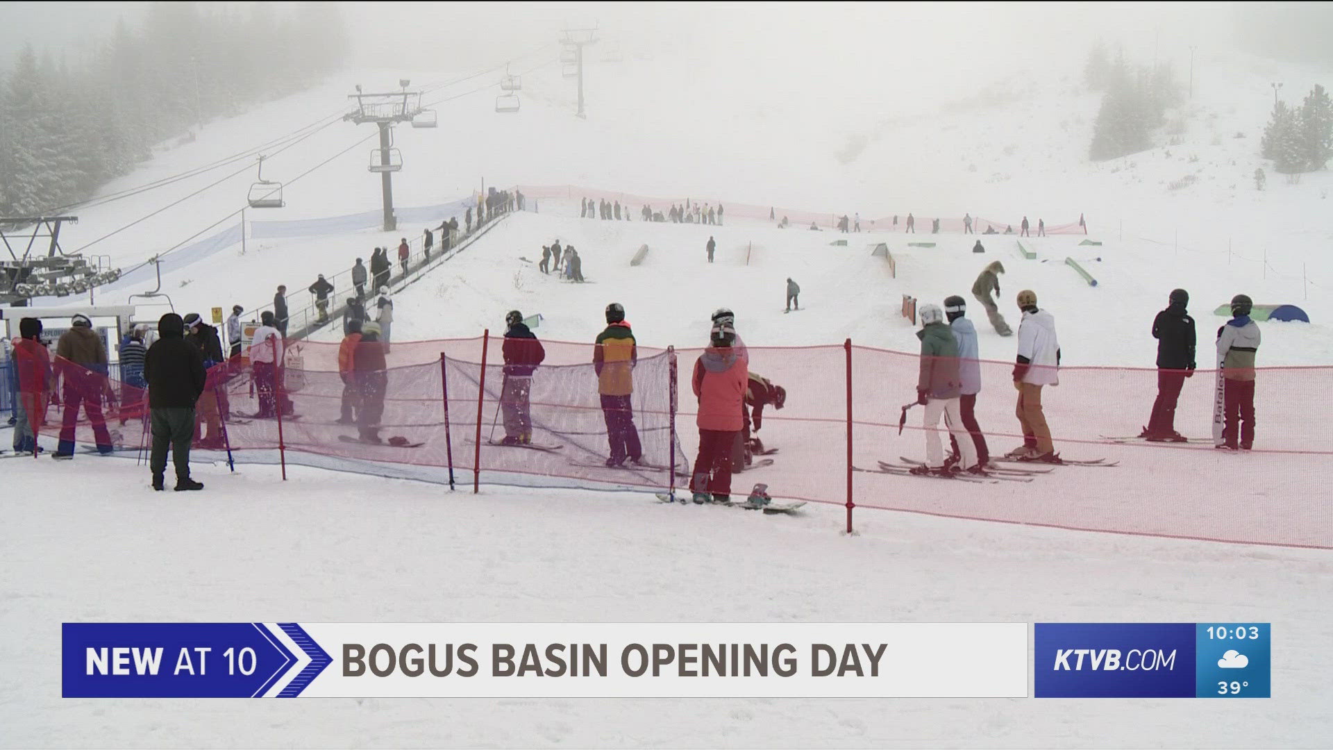 Bogus Basin opened for the 2024/2025 season with a day filled with intermittent snowfall.