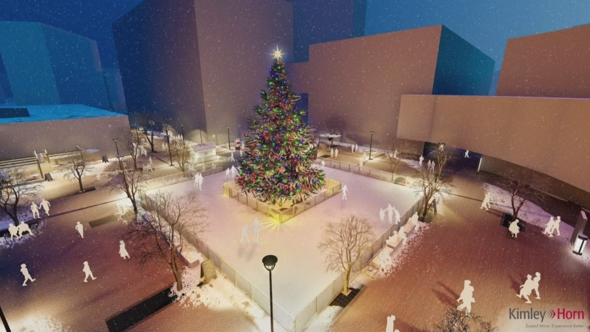 The skating rink will open the day after Thanksgiving, which is also the day after the holiday tree lighting event.