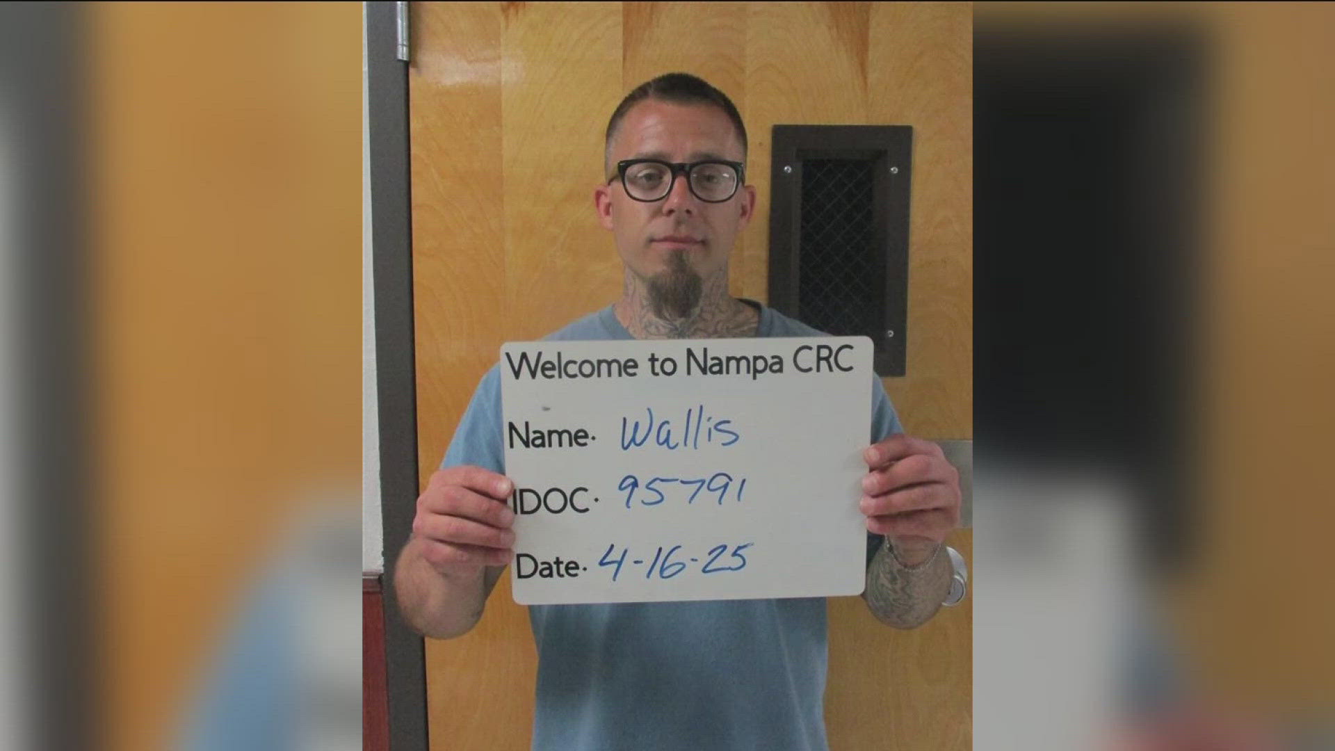 The Idaho Department of Correction said Justin Wallis, who walked away from a job site Monday morning, is back in custody.