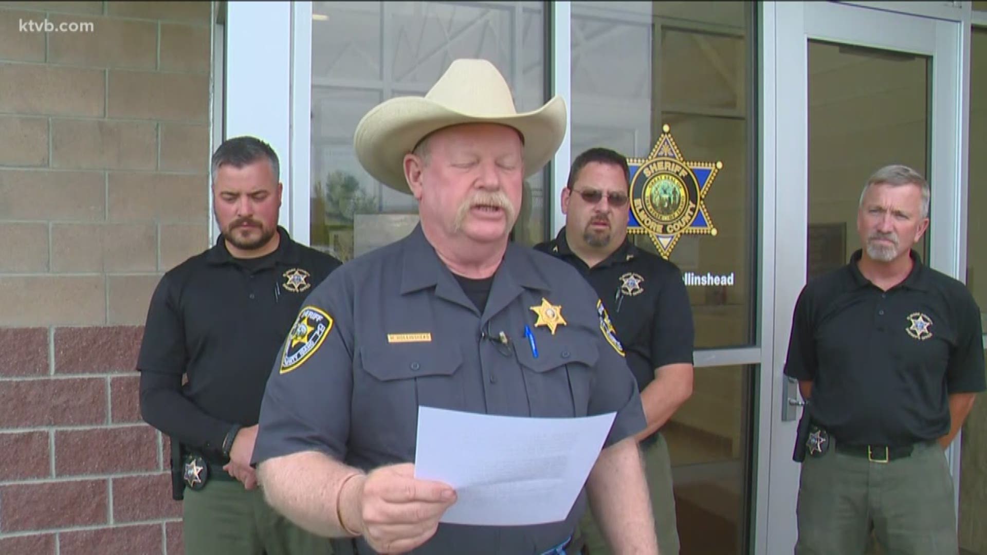Sheriff Mike Hollinshead says one man is in custody in connection with a murder that occurred in 2018.