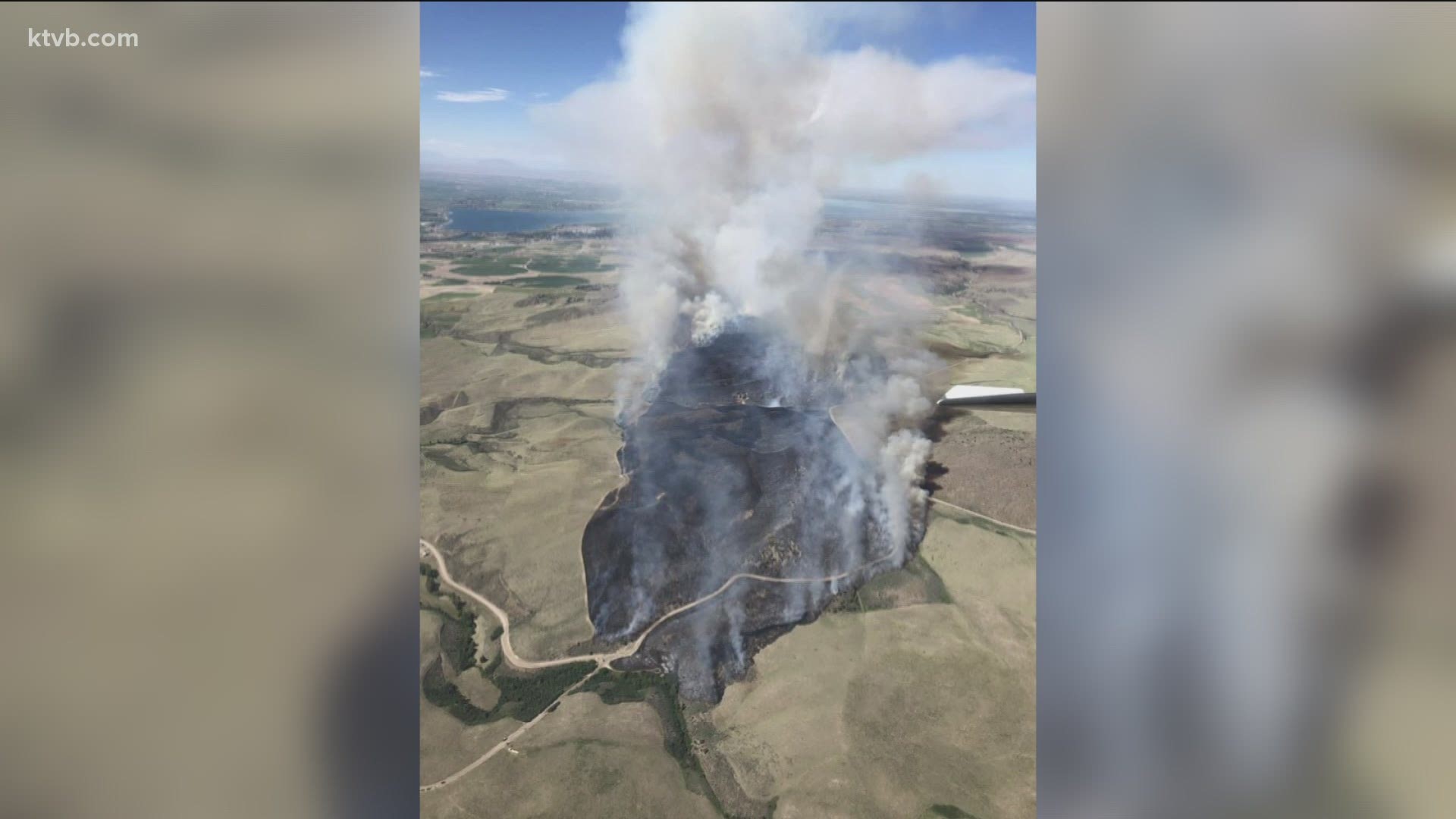 The fire began just after 3:30 p.m. on Monday, according to the Bureau of Land Management.