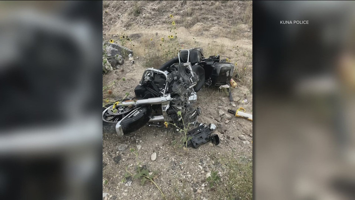 Kuna Police Deputy injured after his motorcycle hits a deer | ktvb.com