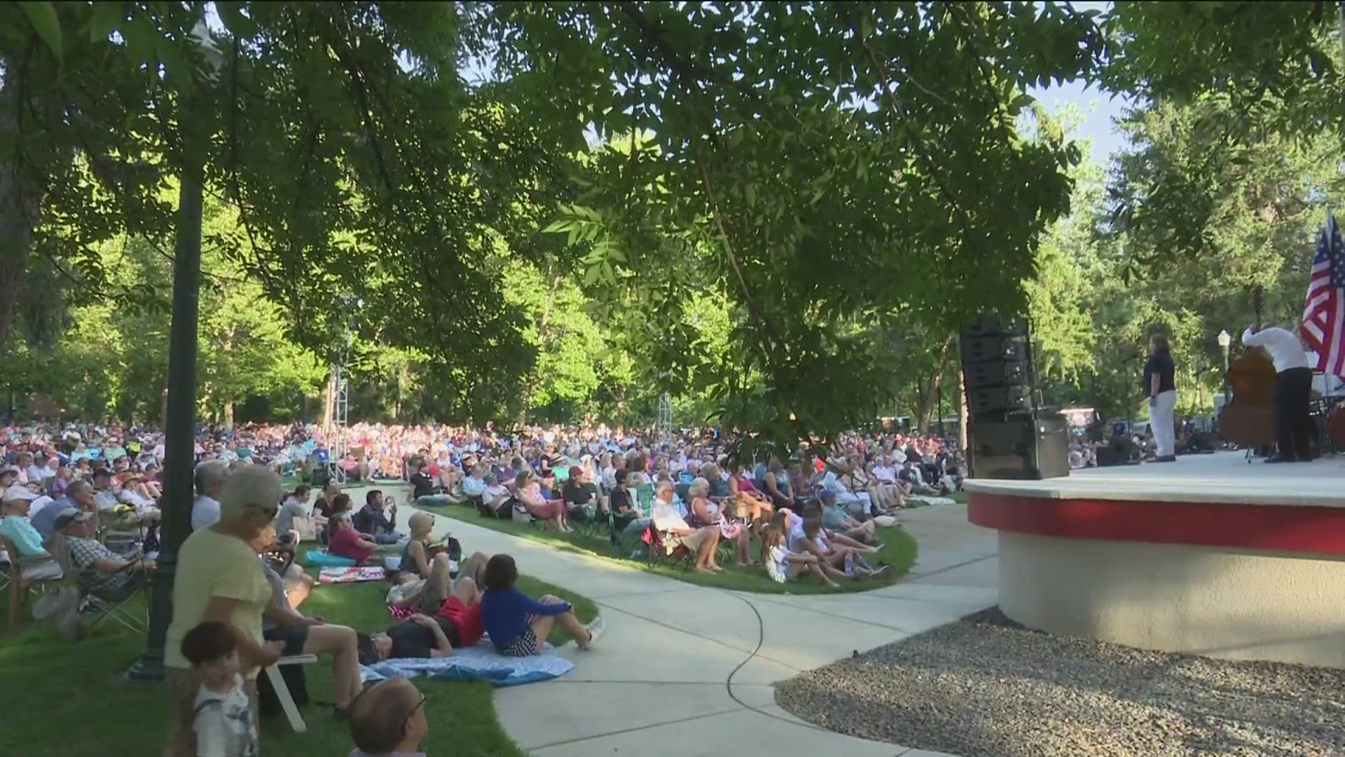 The third annual Opera in the Park included food trucks, a beer garden and of course, free live music. A live orchestra also performed at the Gene Harris Bandshell.