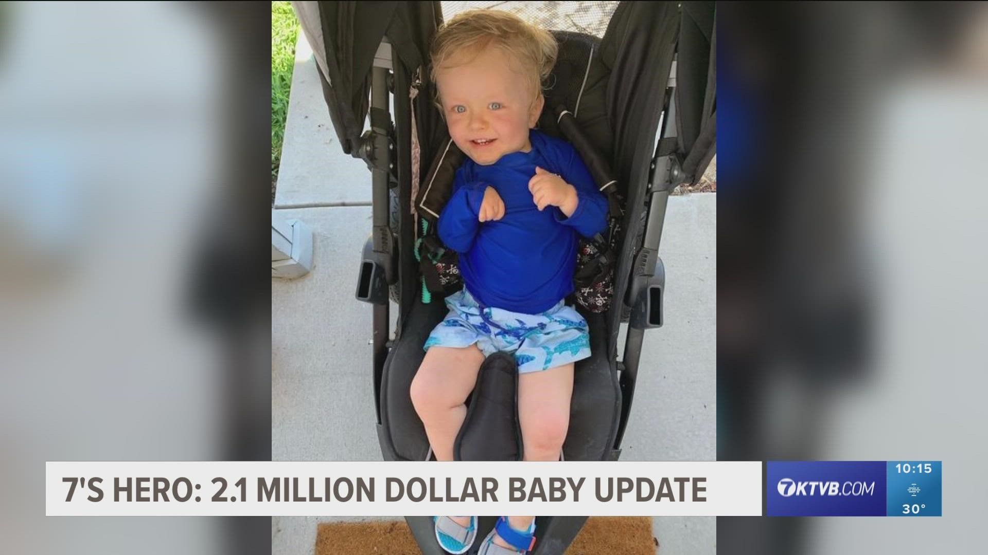 Toddler Ryder Comer is making big strides for future babies born with spinal muscular atrophy (SMA Type 1) in Idaho. He is proof they now have a fighting chance.
