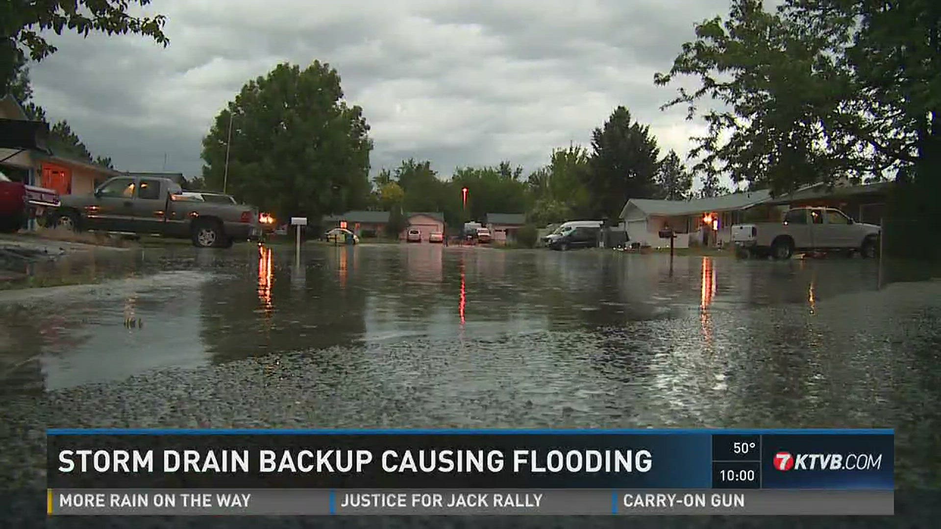 Storm drain blockage causing flooding in Boise neighborhood | ktvb.com