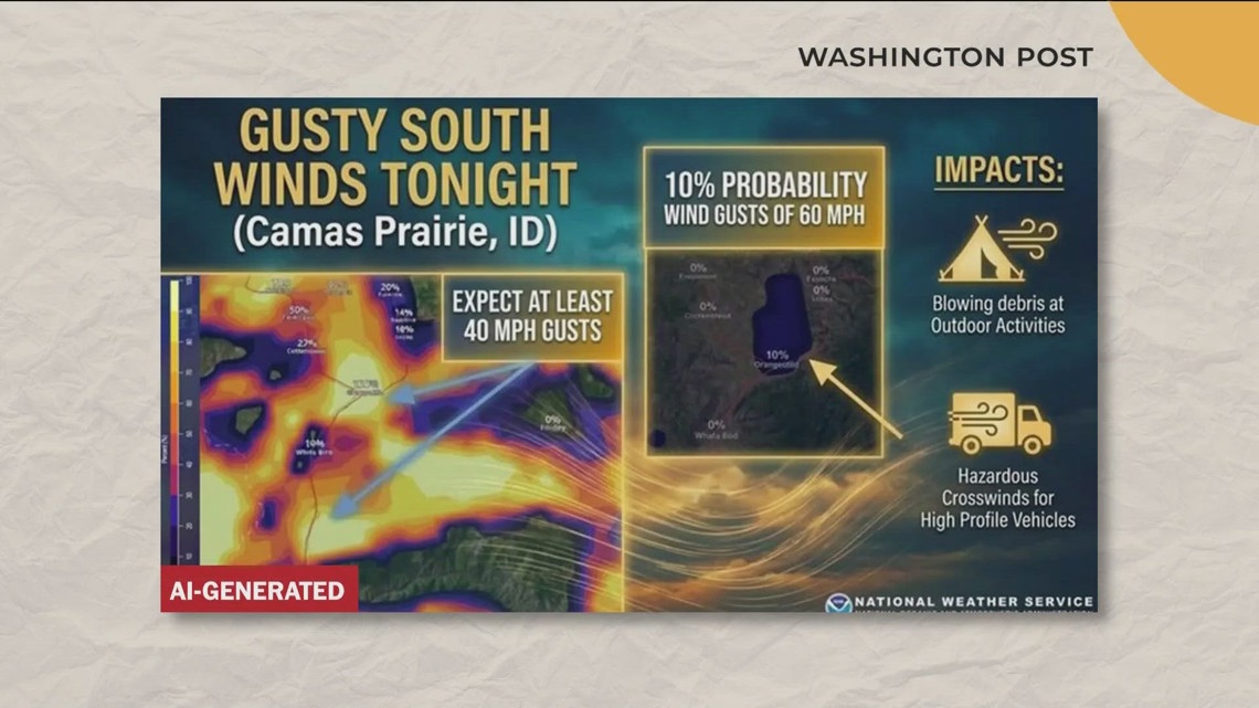 'Lessons learned': The National Weather Service's recent post shows Idaho towns that don't exist