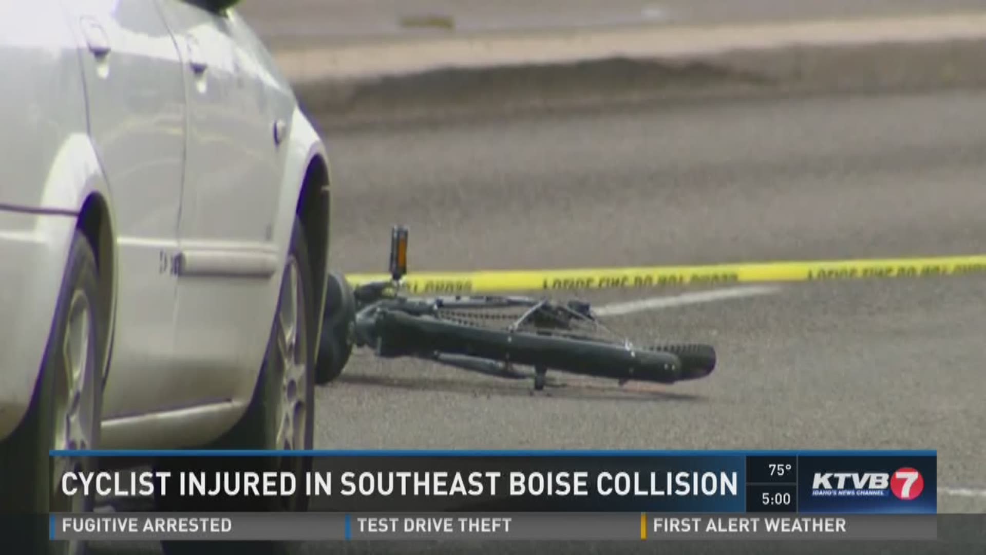 Cyclist seriously injured after collision with car in Boise | ktvb.com