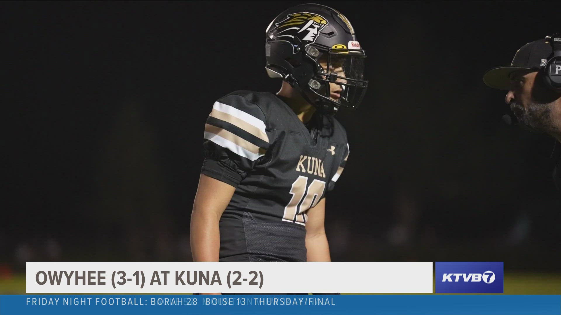 Kuna (3-2) secured its third consecutive win by knocking off Owyhee (3-2) in Friday night's 14-3 defensive battle.