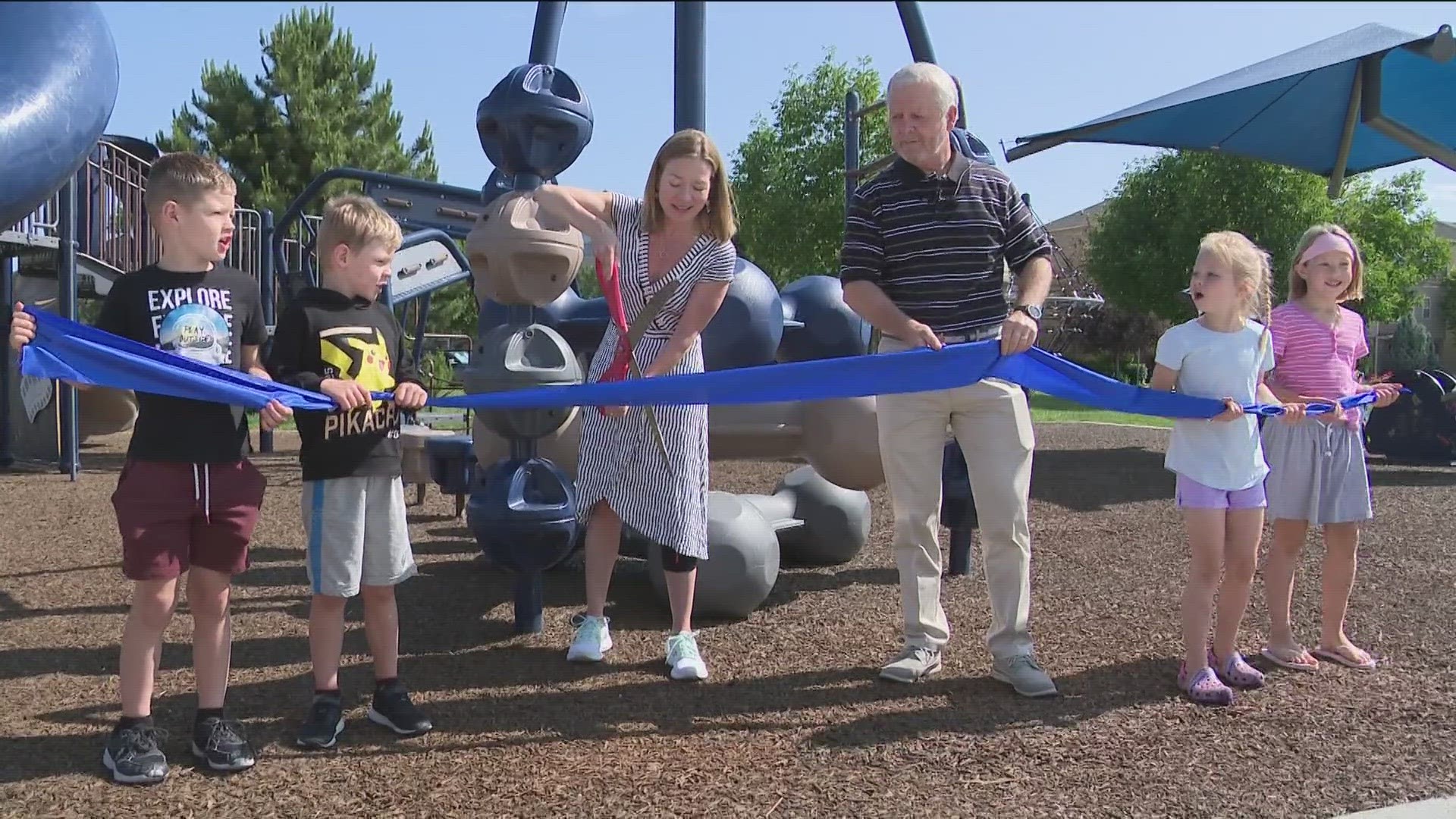 Tuesday's dedication of the Pine Grove Park on West Shoup Drive gives the City of Boise 16 playgrounds accessible for children of all abilities.
