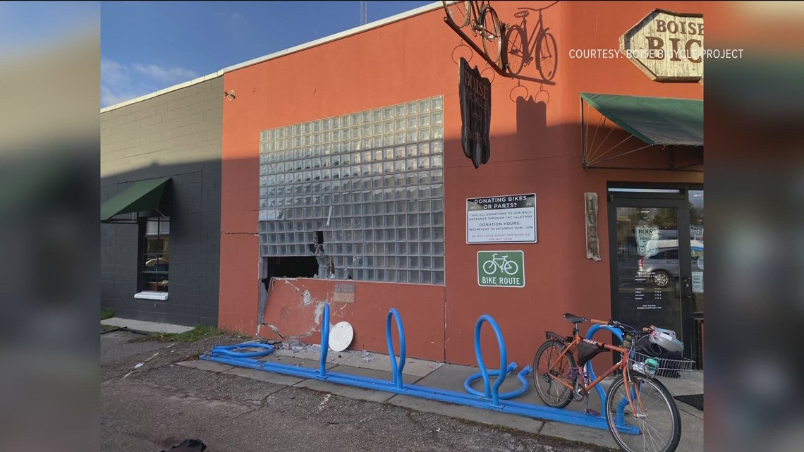 Vehicle crashes into Boise Bicycle Project's building