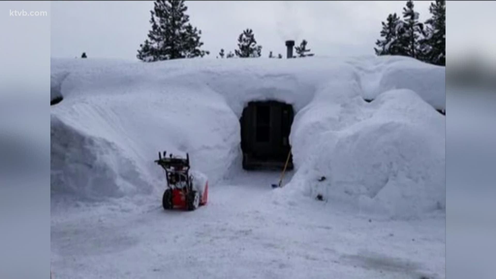 More than four feet of snow in the past two weeks have completely buried their house. Now the homeowner scrambles to find help to dig the house out of the snow.