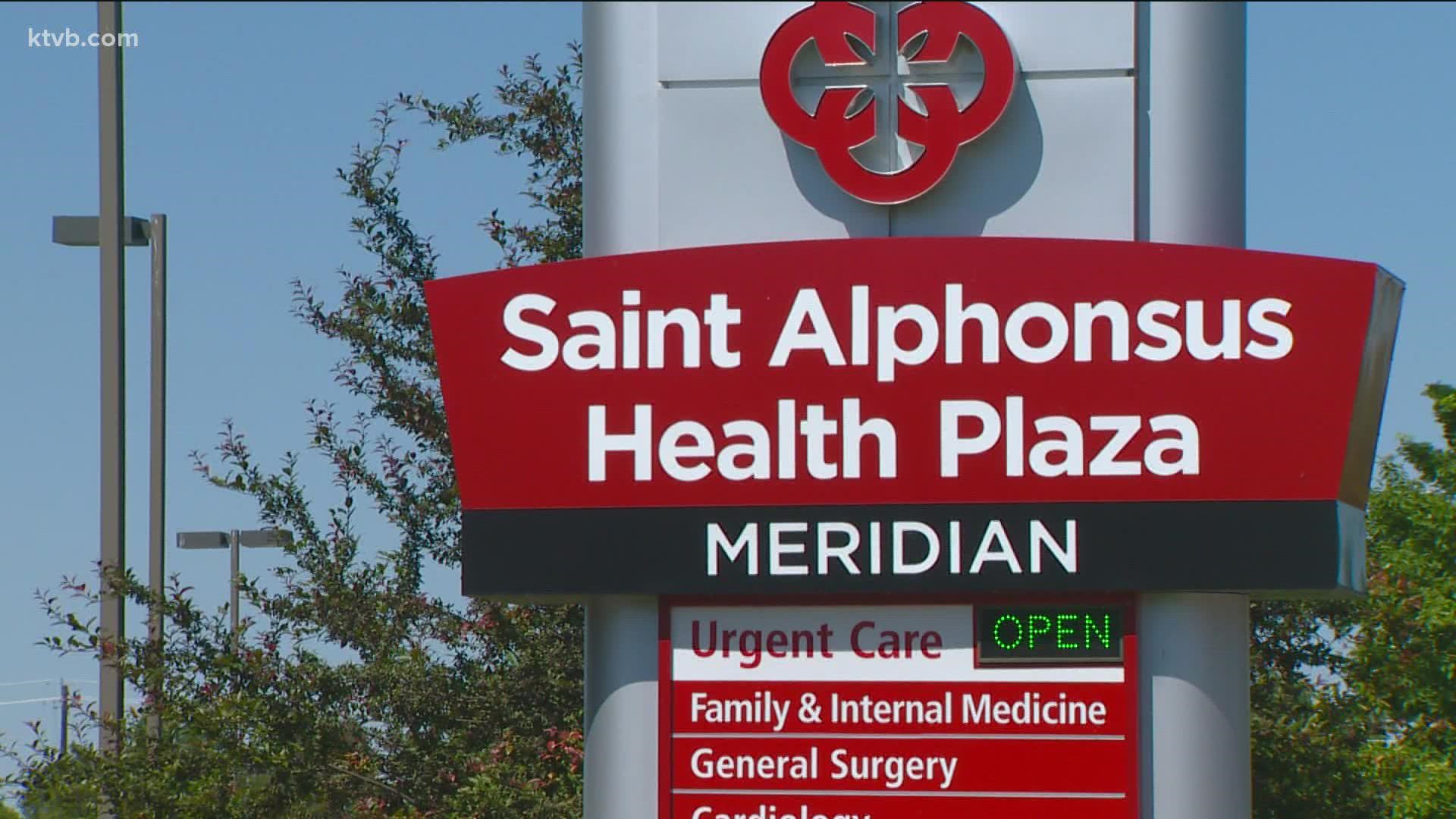 Saint Alphonsus Medical Group announced that it's reducing hours at 11 of its urgent care clinics in the Treasure Valley.