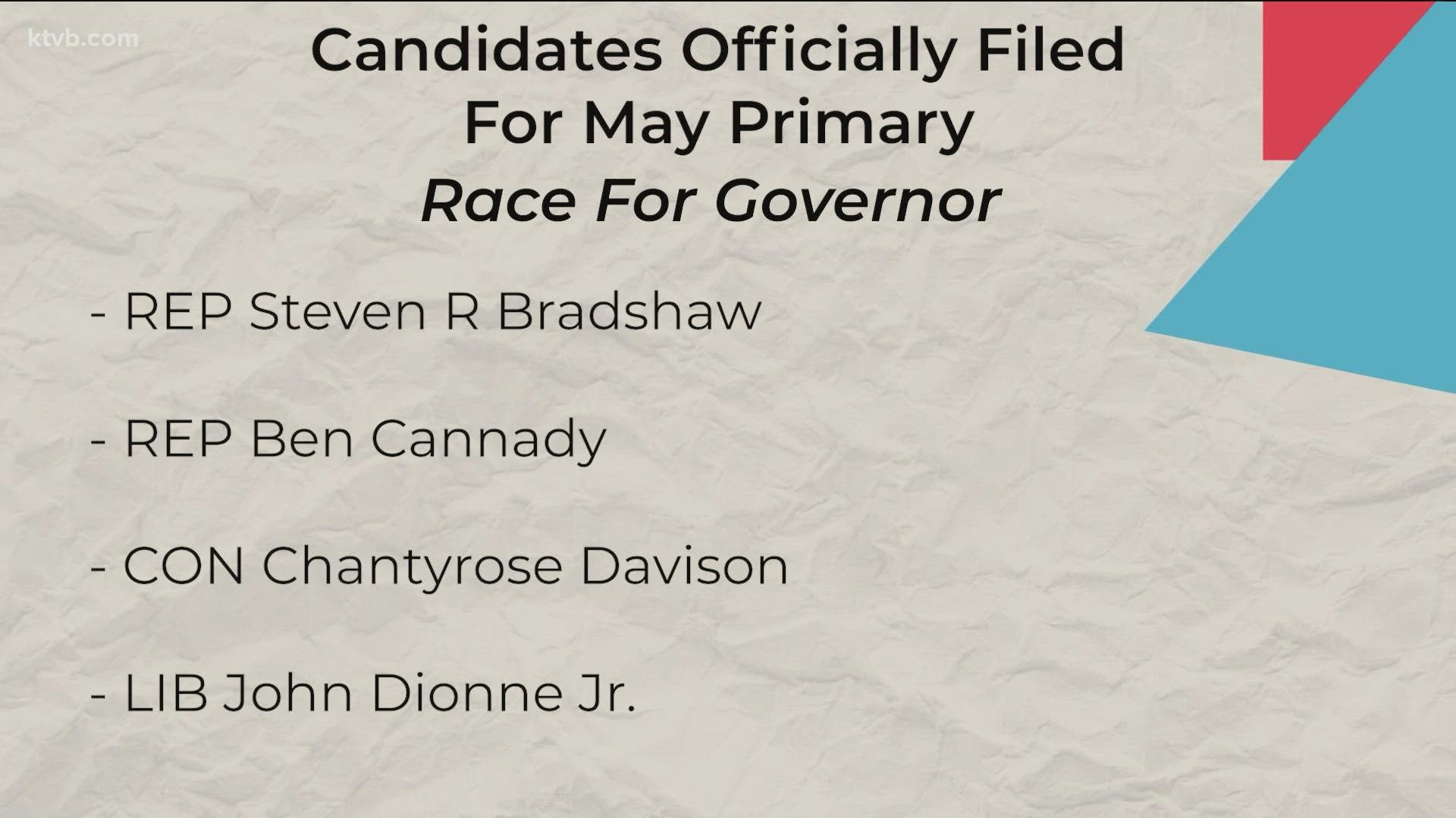 This week the official filing period began for candidates to officially enter the race.
Candidates have until next Friday at 5pm to jump into the race.