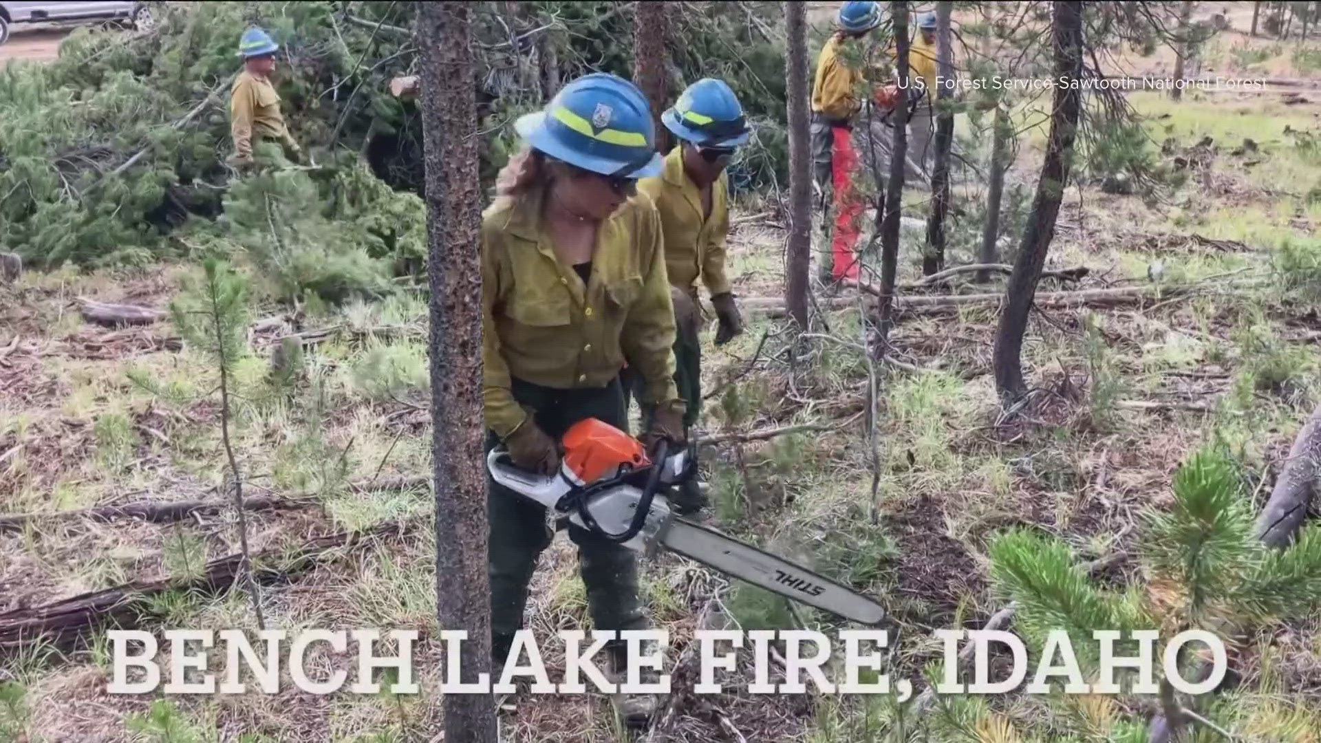 The latest information on the Bench Lake Fire burning in The Sawtooth National Forest in Idaho.