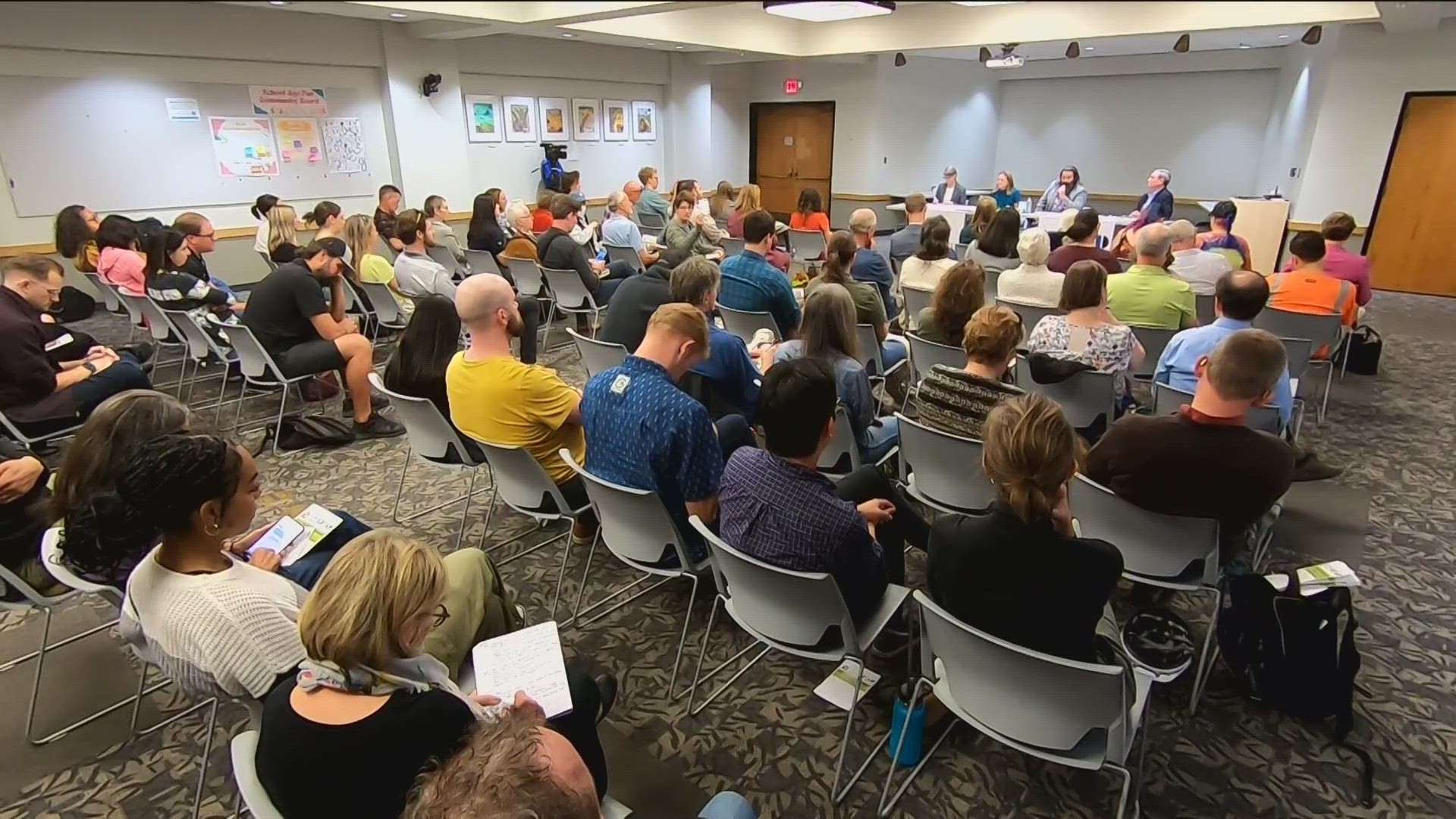 The forum was focused on how mayoral candidates would tackle the problem of affordable housing in Boise.