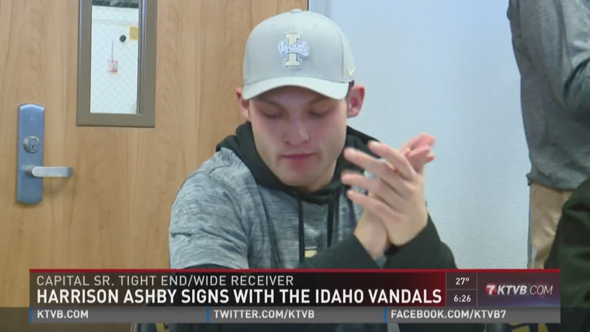 Capital High School senior Harrison  Ashby signed to play football at the University of Idaho