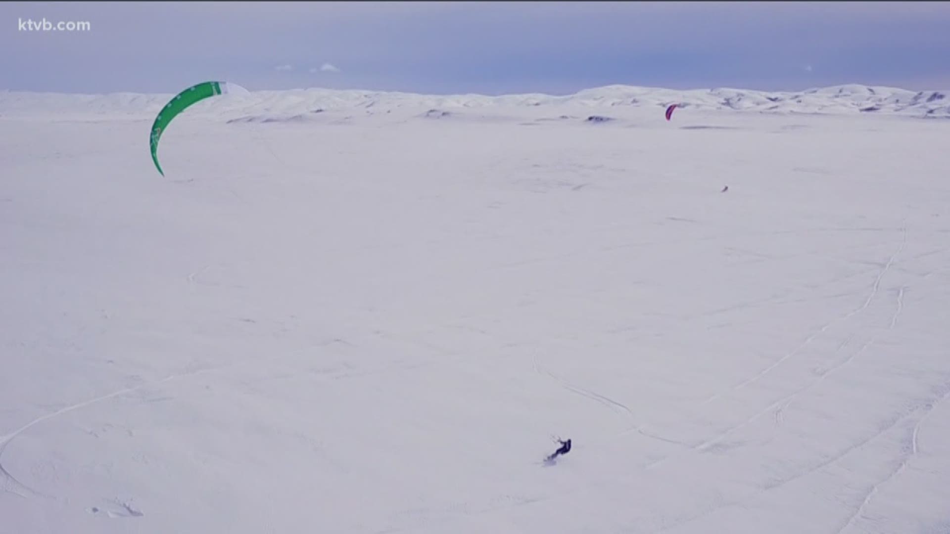Looking to avoid the crowds on the ski hill? Snowkiting uses the wind - not gravity - to move you. And there's plenty of room to move around on the Camas Prairie between Mountain Home and Fairfield.
