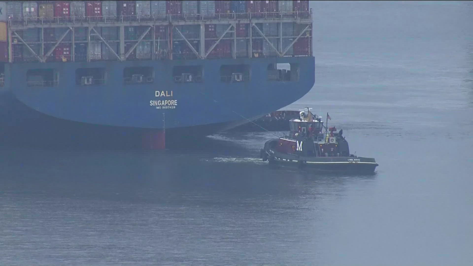 Tugboats escort ship that caused deadly Baltimore bridge collapse back to  port