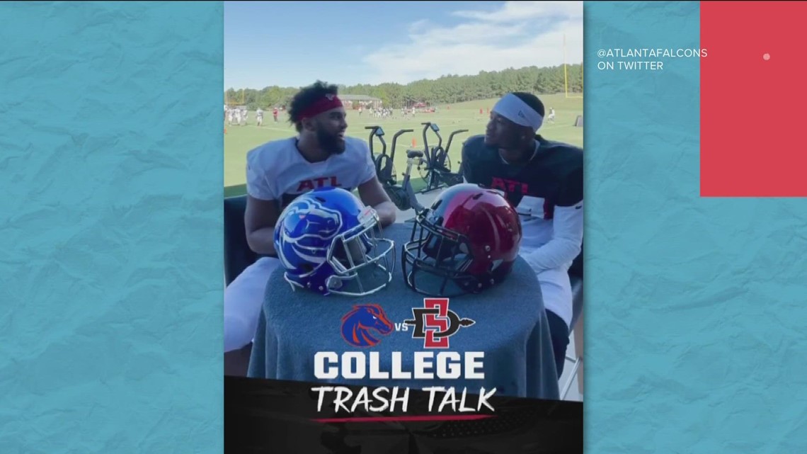 Atlanta Falcons share Broncos-Aztecs trash talk