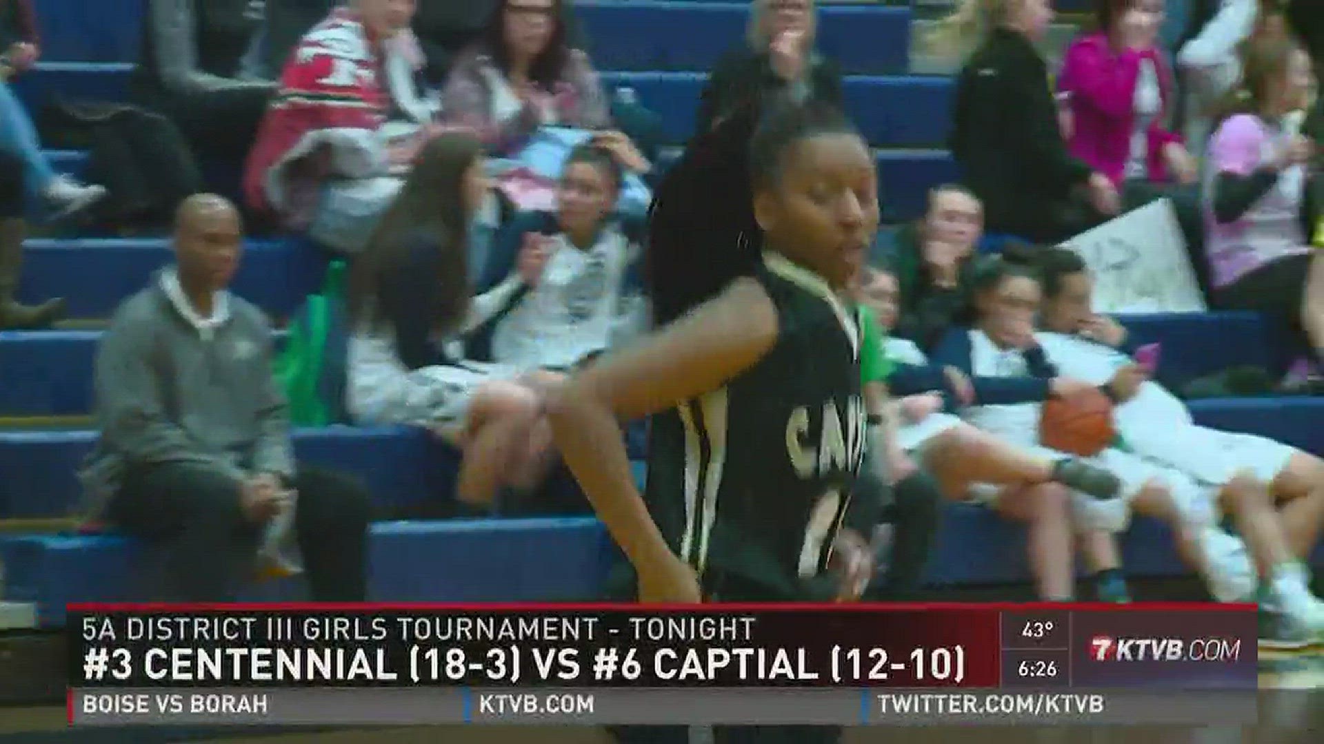 Centennial vs. Capital girls district basketball tournament 2/2/2017