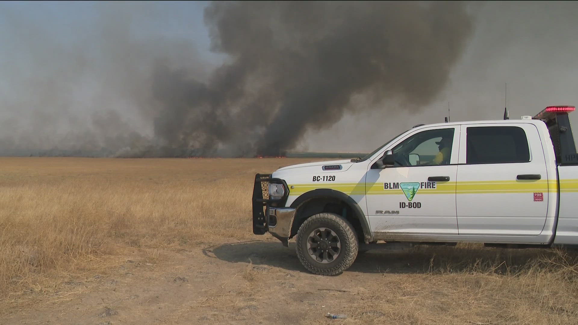 BLM stated the fire was contained, and it burned 451 acres. Some of the solar panels were damaged.