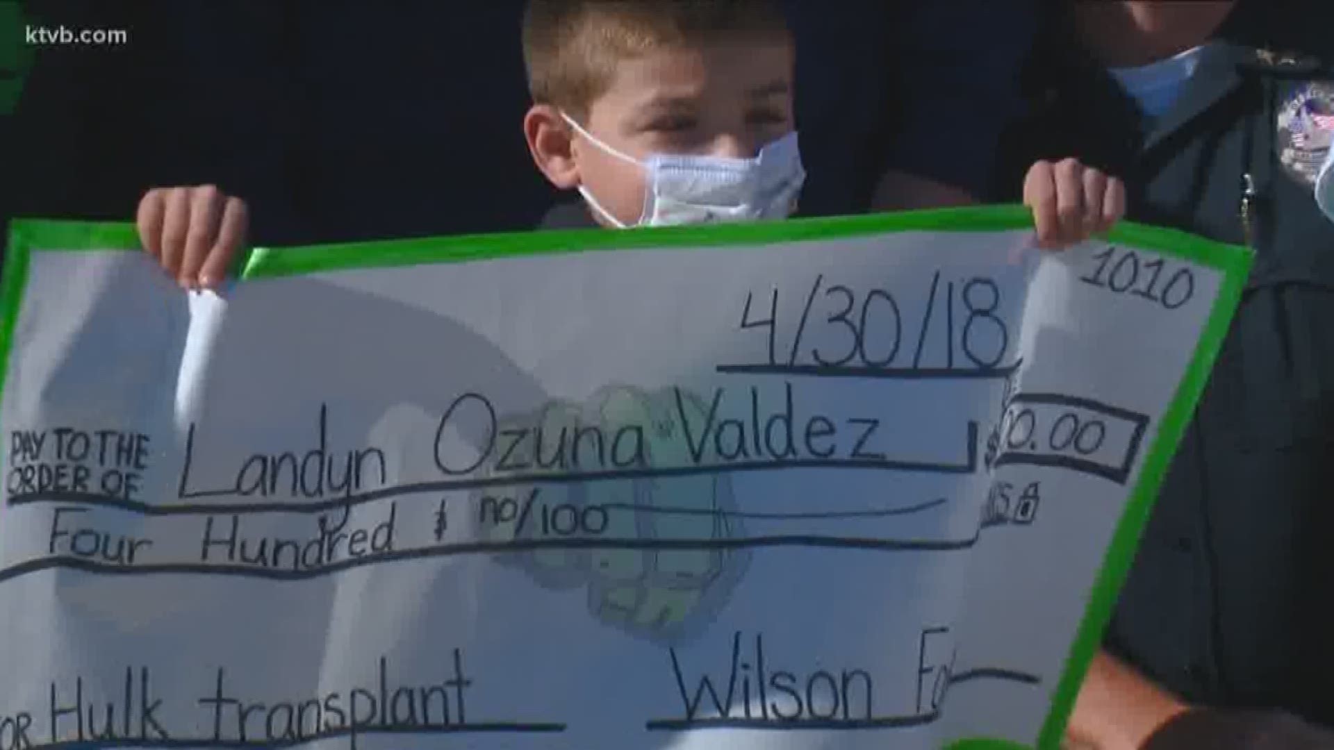 Landyn Ozuna Valdez got a hero's welcome when he returned to school after getting a kidney transplant.