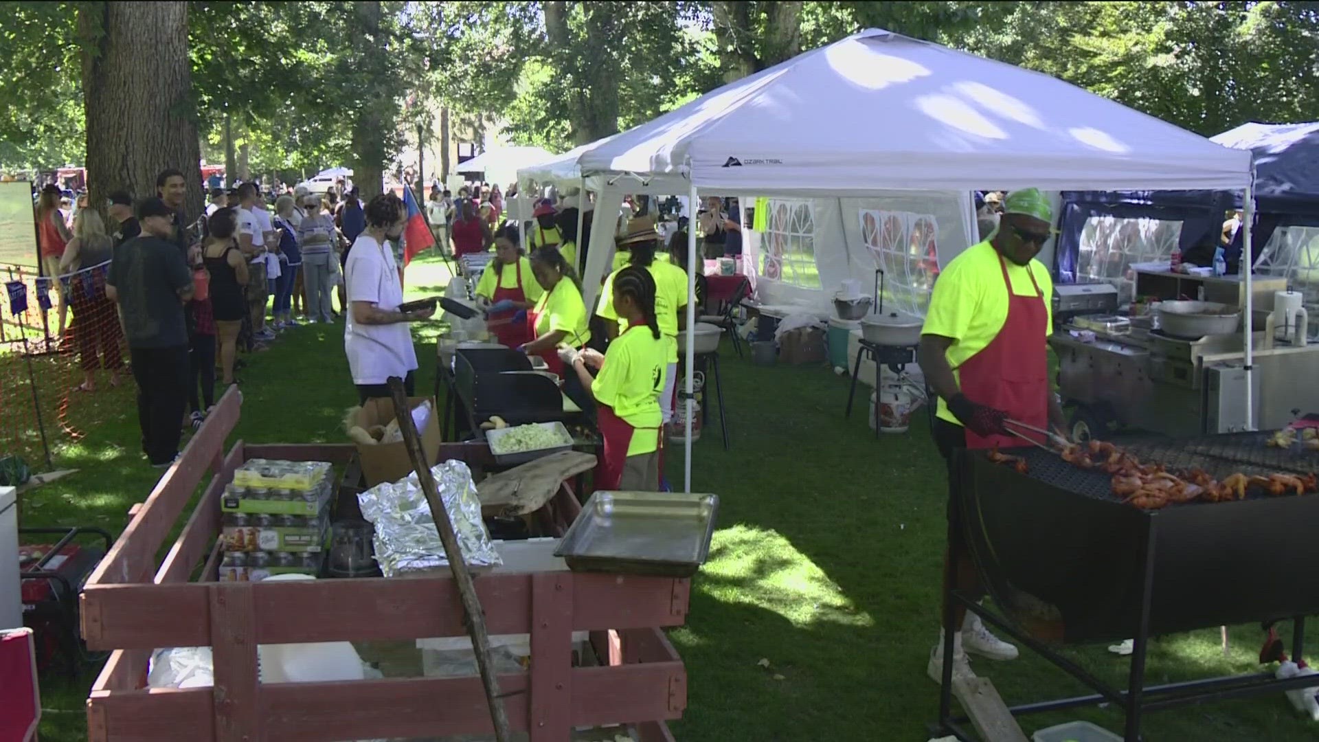 This year's festival includes 42 food trucks, a variety of retail vendors, community supporters, live entertainment and more. The event runs until 8 p.m. Saturday.