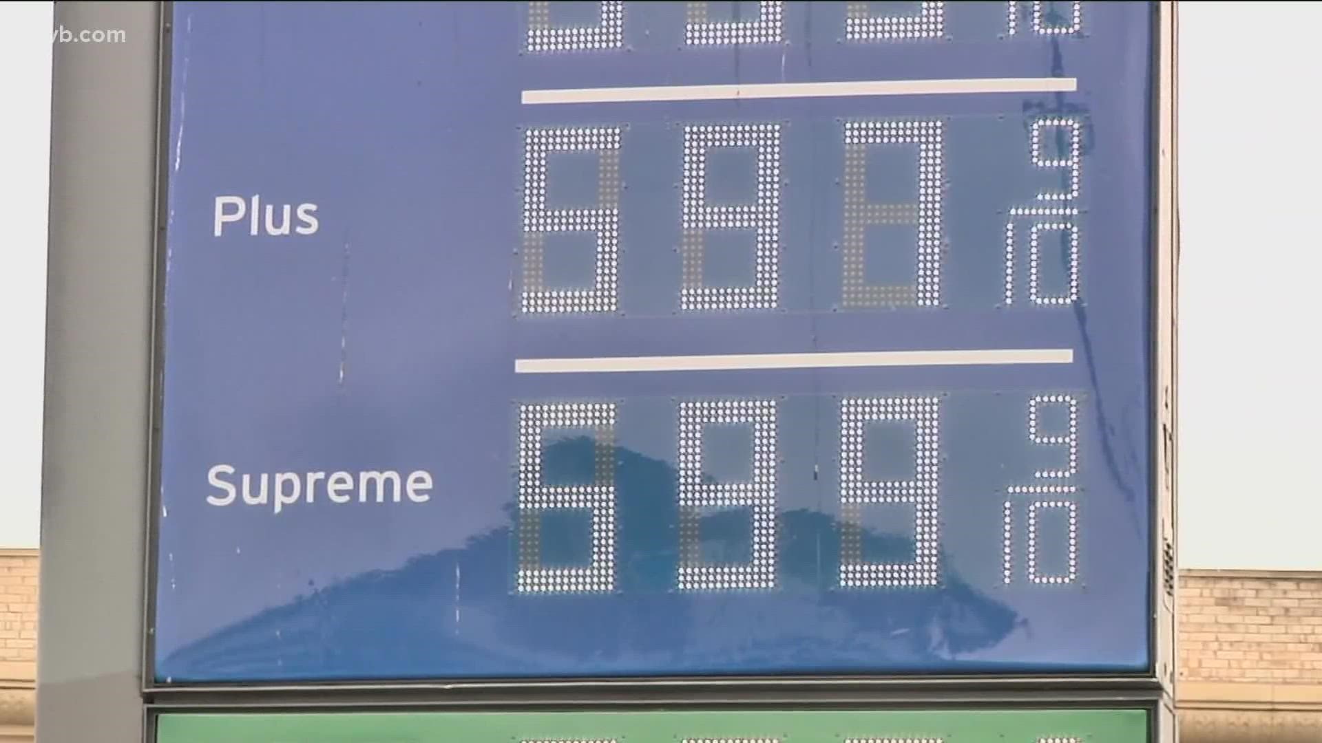 The average price for regular gas in Idaho is currently at $4.35 per gallon, which is a penny less than a week ago and 83 cents more than a month ago.