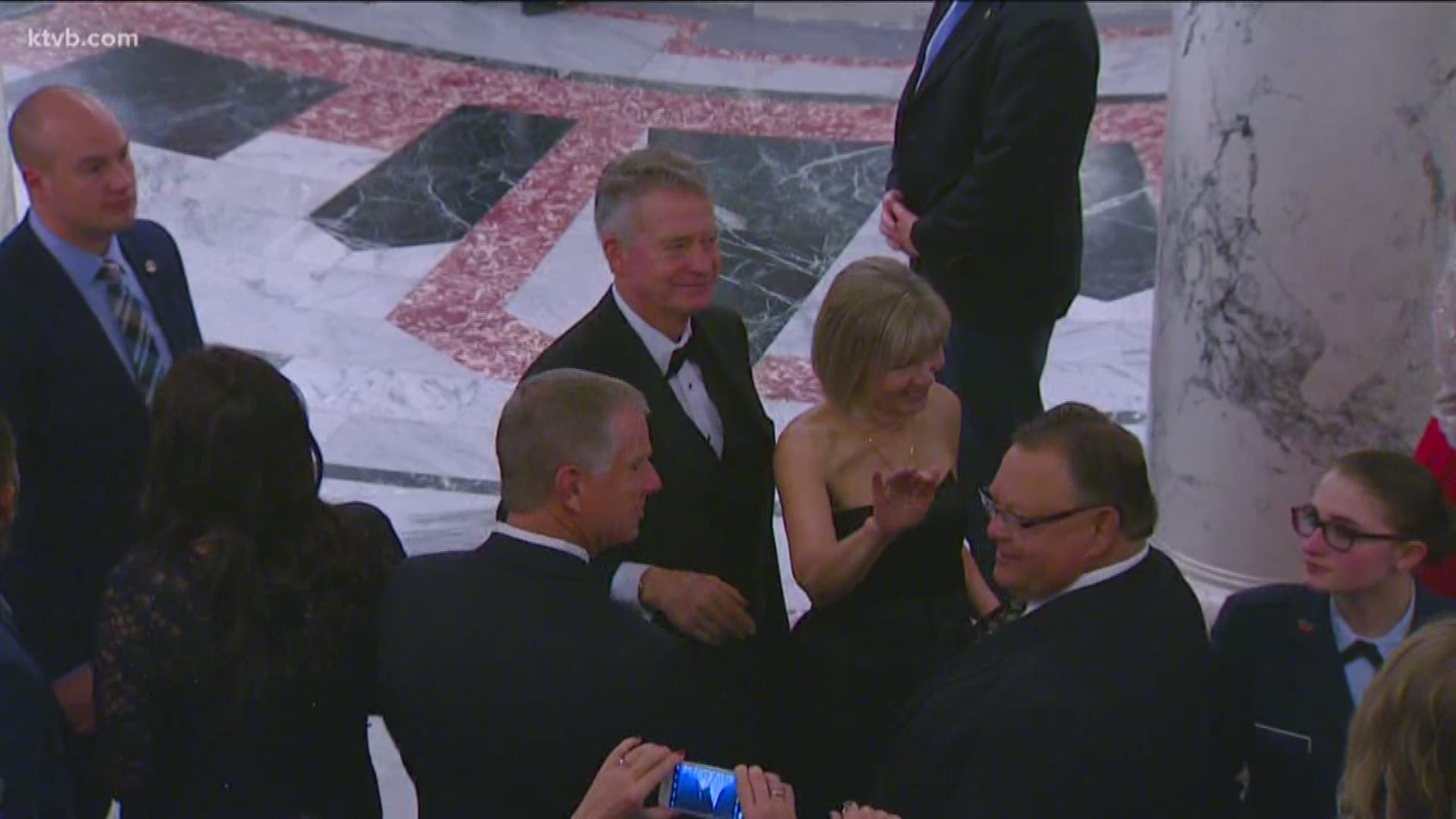 Gov. Little mingled with distinguished guests at Saturday's Inauguration Ball, where state leaders welcomed and celebrated Idaho's newest governor.