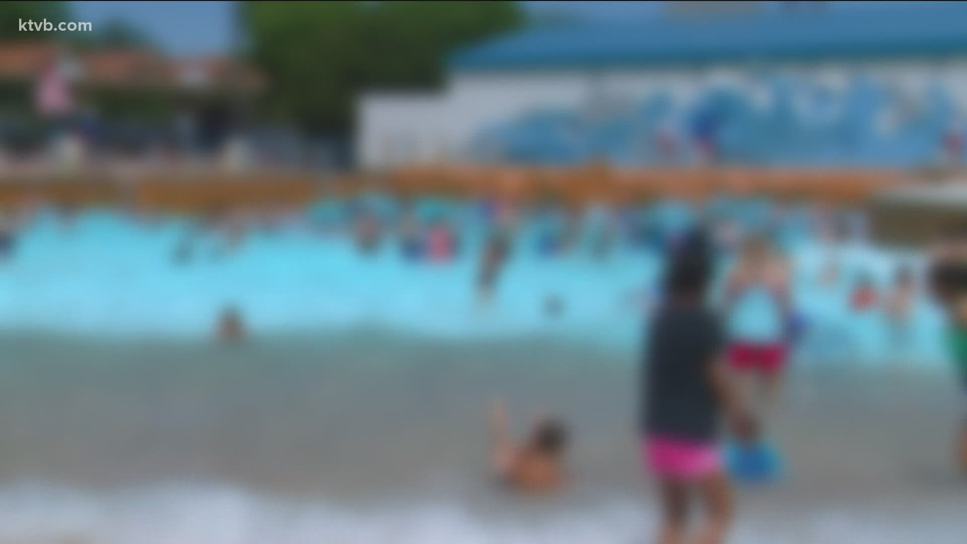 The man is charged with misdemeanor battery. He's accused of inappropriately touching a girl in the wave pool.