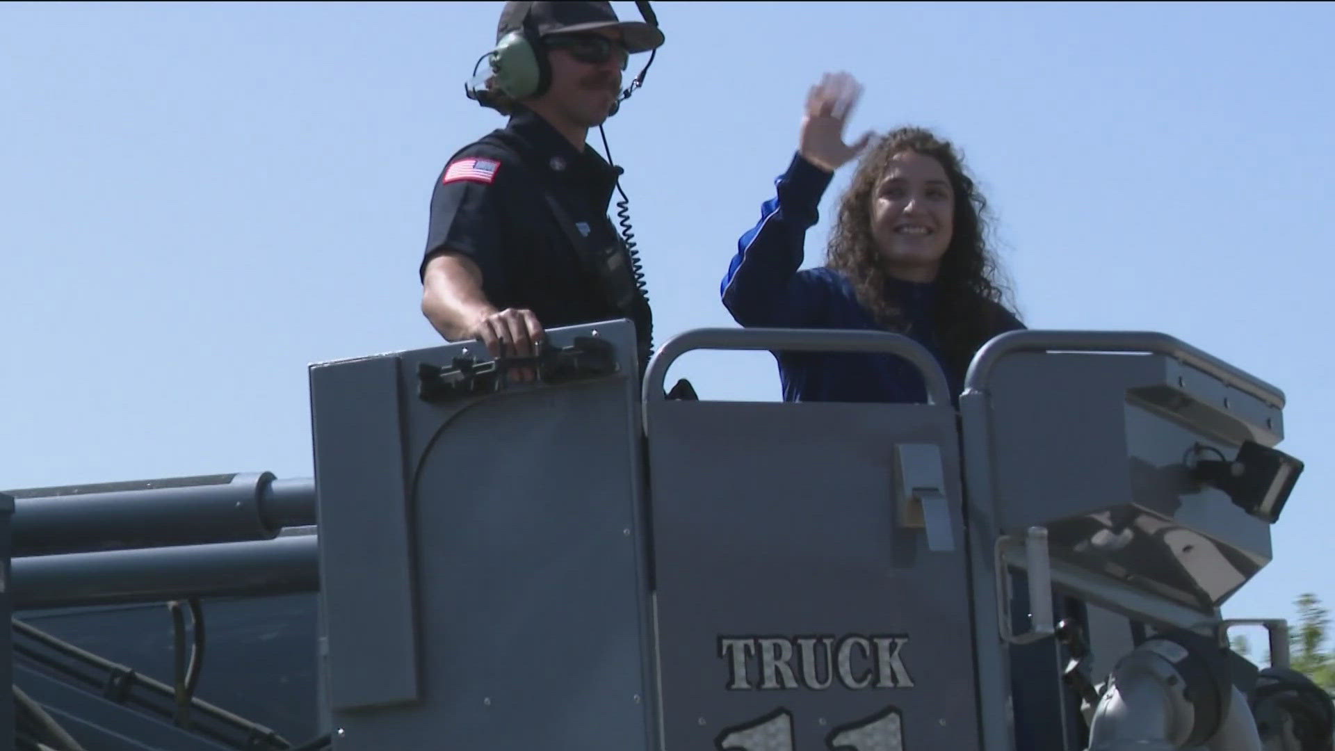 The first female Olympic boxer from Idaho received a warm welcome home Friday following her inspiring performance at the Paris Games.