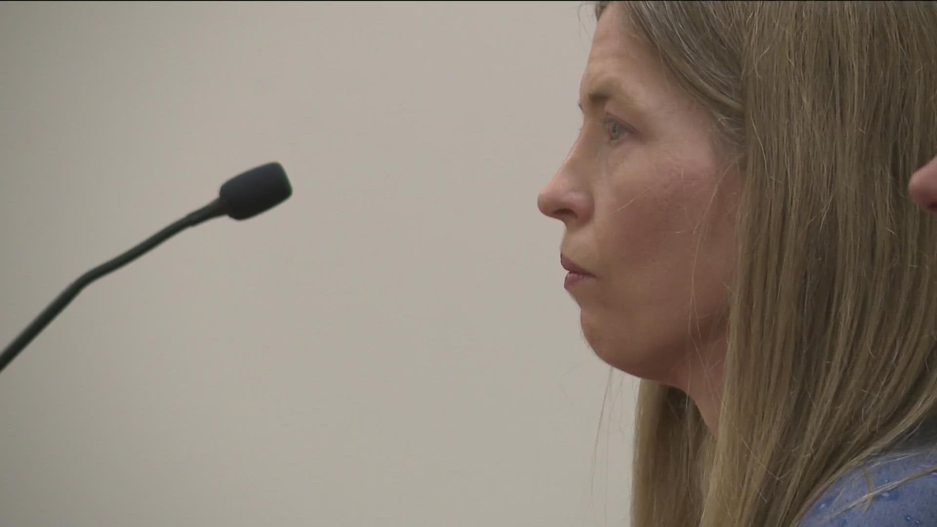 Kerry Black pled not guilty to 11 counts of injury to a child in court Friday. She was arrested at her home on Feb. 17, but is currently out of jail on bond.