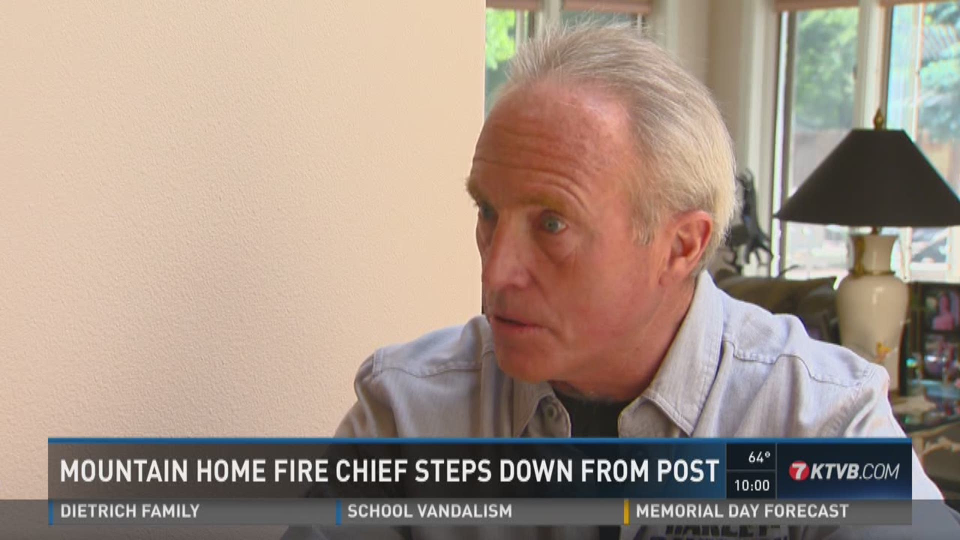 Mountain Home fire chief steps down from post.