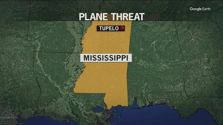 Mississippi man steals plane and threatens to crash it