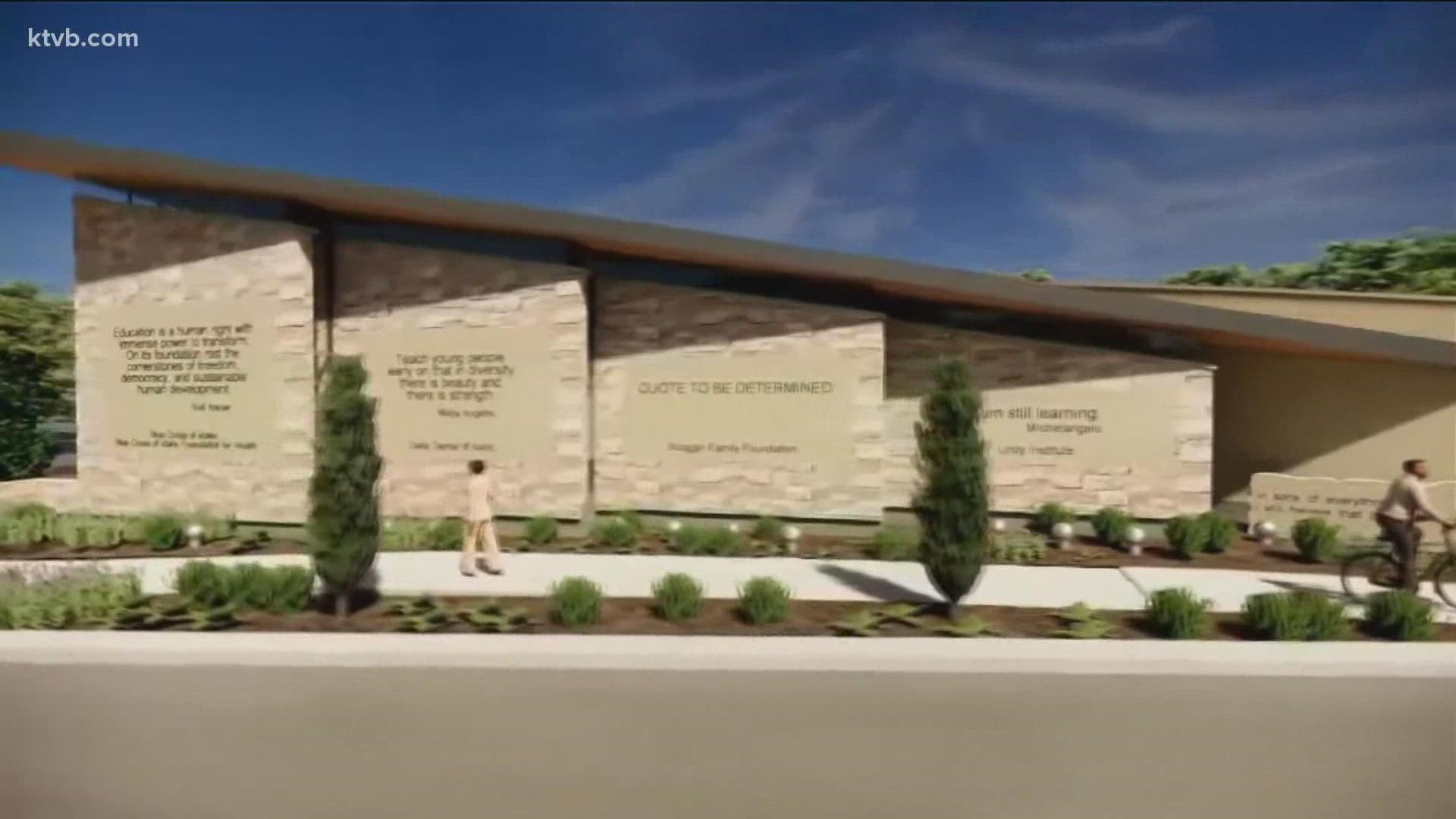 The Wassmuth Center for Human Rights recently broke ground on the building, which will be located next to the Idaho Anne Frank Human Rights Memorial.