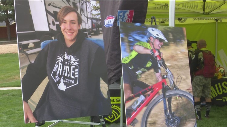 Mountain biking community gathers to 'Ride for Rylan', honoring teen killed in Eagle
