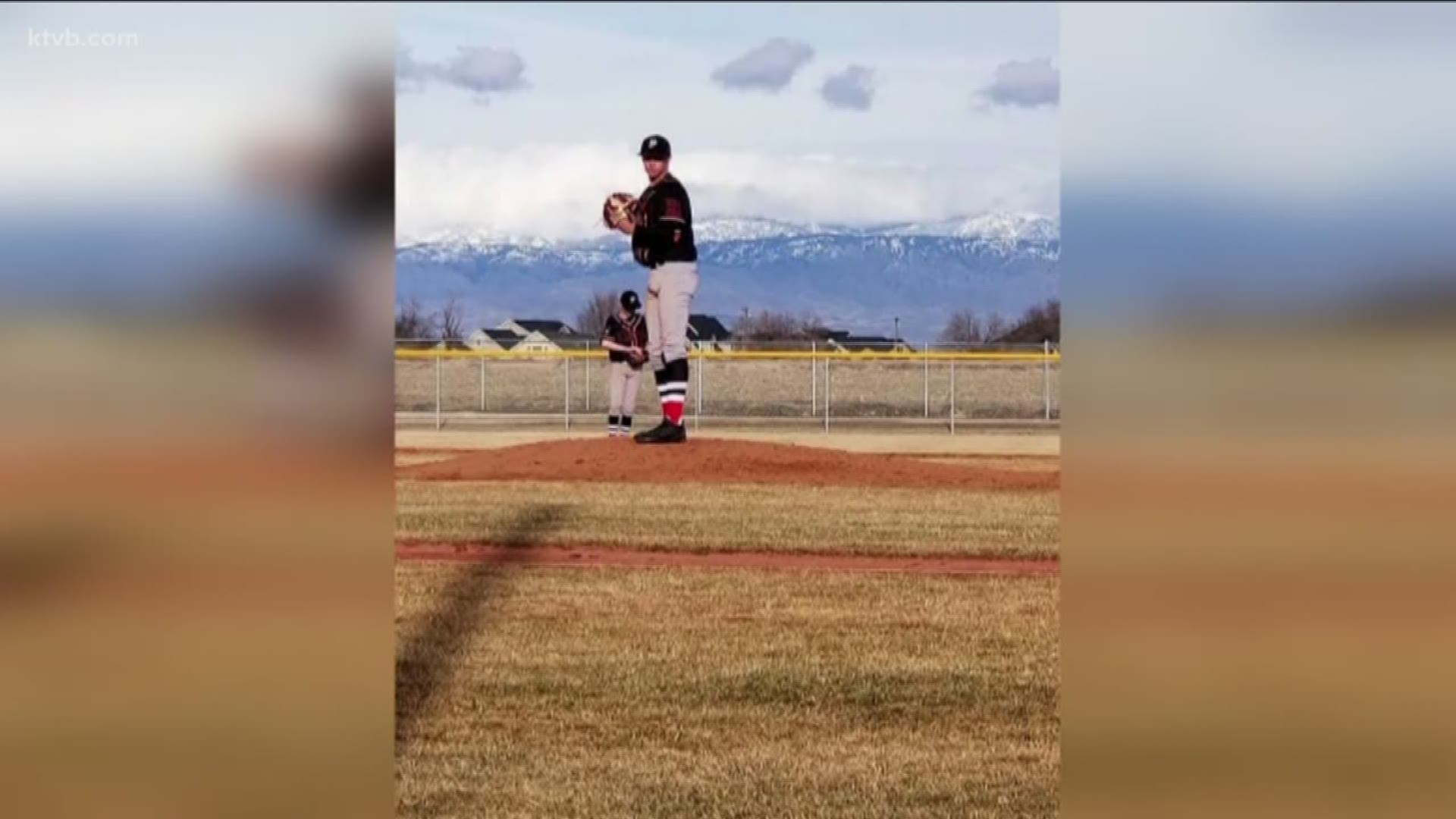 Baseball player recovering after brain injury.
