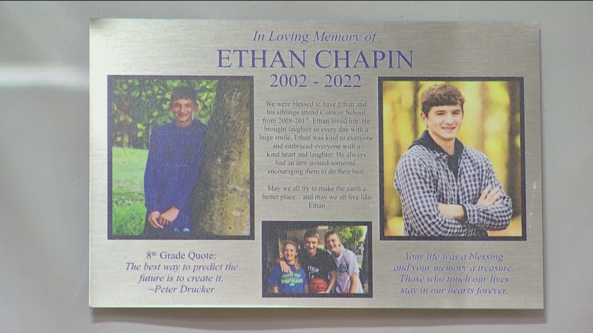 A combined $50,000 was distributed to students in memory of Ethan Chapin, a Mount Vernon High School alum who left his mark on the community.