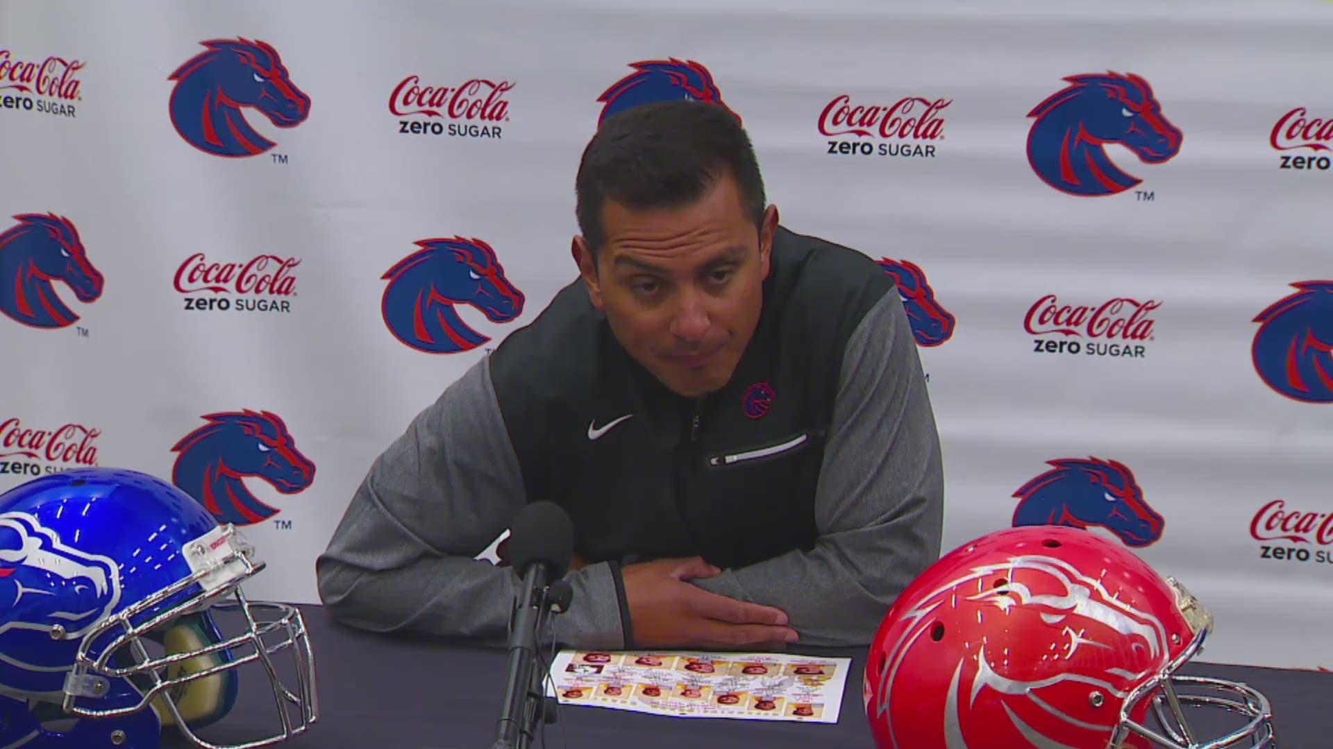 Boise State defensive coordinator Andy Avalos talks about preparations for Saturday's conference opener in Laramie.
