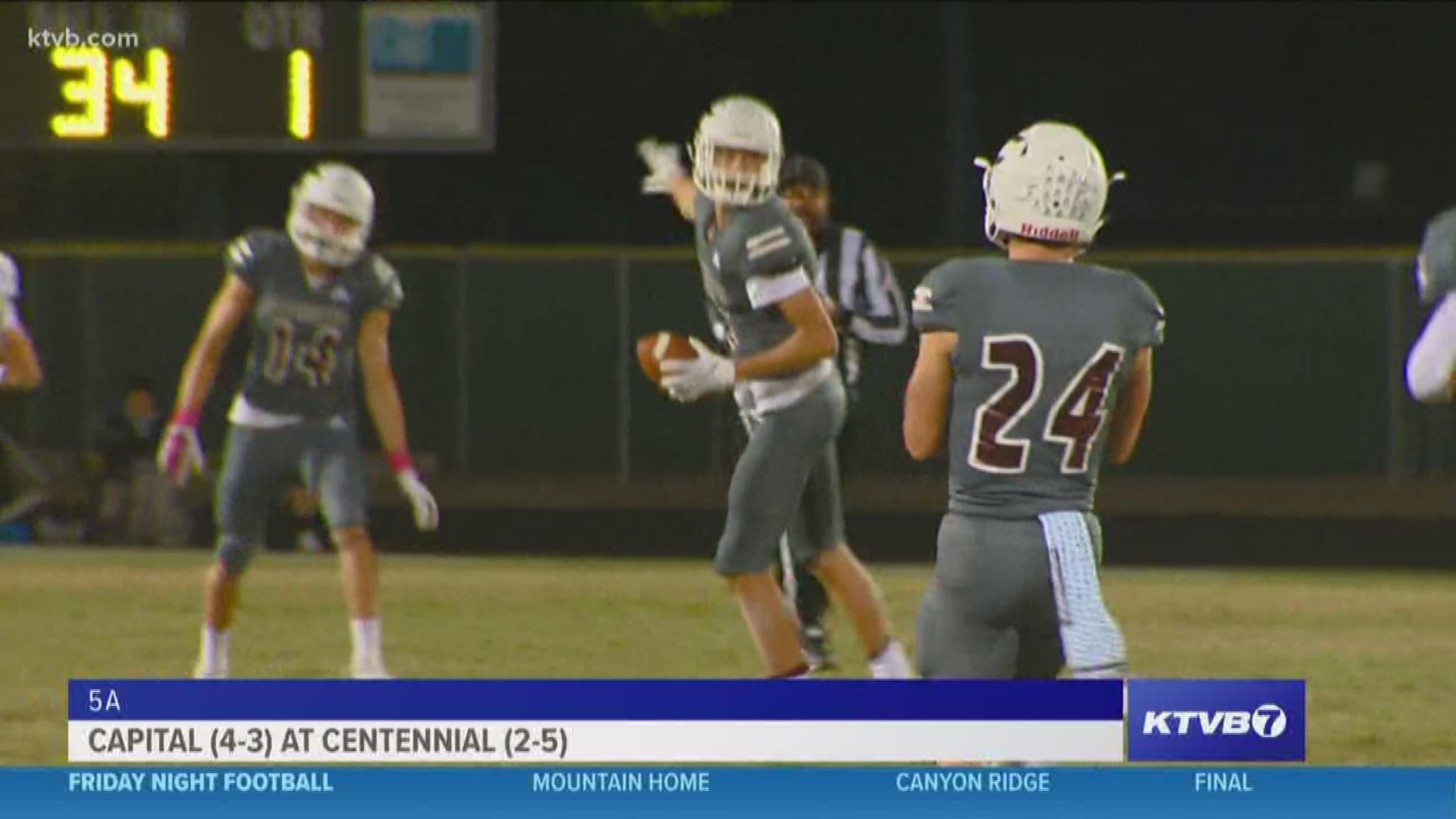The Eagles left little doubt on who would win in this SIC matchup. Capital wins 50-27 over Centennial.